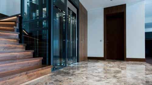 Caramel Grey and Onyx Villa																						 House Bathroom Flooring								 Caramel Grey Honey Onyx							
														