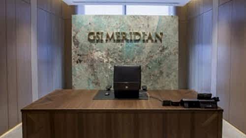 Office Complex																						 Bathroom Flooring Fireplace Office								 Turquazonite Bottocino Forest Green Brushed Calacatta Lucina Extra Perla Brown							
														