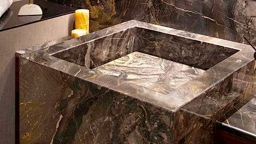 Luxury Villa																						 House Bathroom Flooring								 Nero Gricio							
														