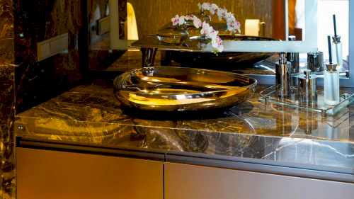 Aca Blu Bathroom																						 Residence Bathroom								 Nero Gricio							
														